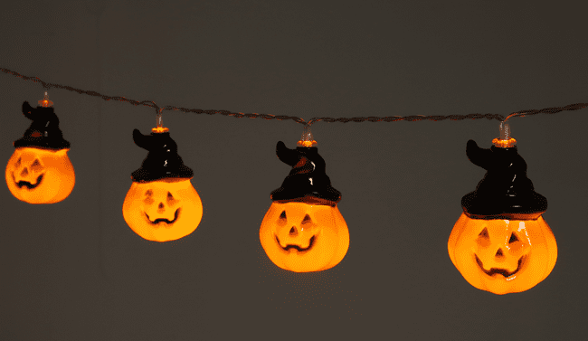 10 Pumpkin String Lights