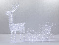 Acrylic Deer With Sleigh Lights