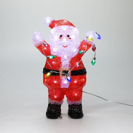 Acrylic Santa Lights