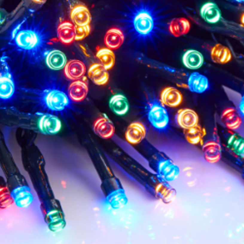 200LED MULTI-COLOURED STRING LIGHT