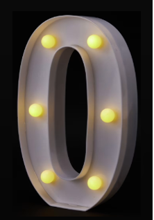 LIGHT UP NUMBERS 0~9