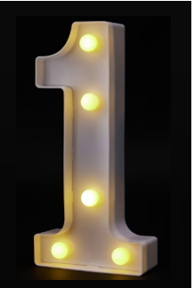 LIGHT UP NUMBERS 0~9