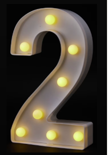 LIGHT UP NUMBERS 0~9
