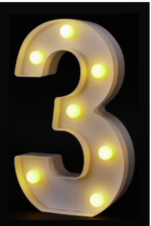 LIGHT UP NUMBERS 0~9