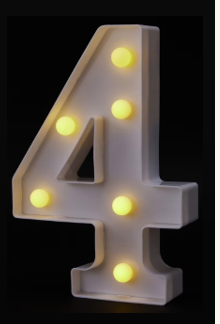LIGHT UP NUMBERS 0~9