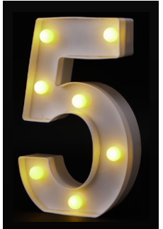LIGHT UP NUMBERS 0~9