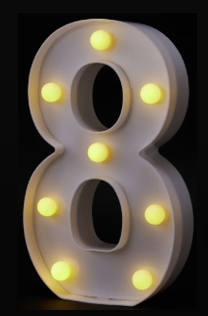 LIGHT UP NUMBERS 0~9