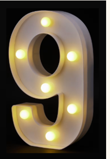 LIGHT UP NUMBERS 0~9